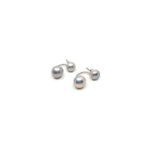 Pearl Earrings - Grey