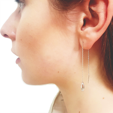Antwerp Hand Chain Earrings - White Gold Plated - Small Hands