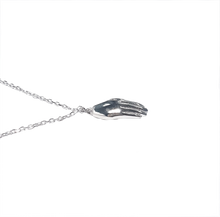 Antwerp Hand Necklace - White Gold Plated