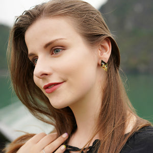 Flora Vintage Stud Earrings