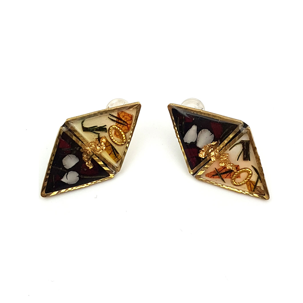Flora Vintage Stud Earrings