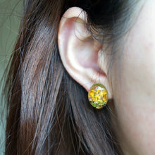 Flora Yellow Stud Earrings