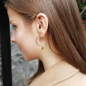 Antwerp Hand Hoop Earrings - Gold Plated - Small Hands