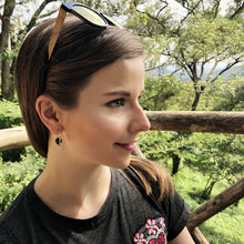 Stonetown Oval Earrings -  Green Turquoise