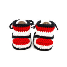 Crochet Baby Sneakers - AJ Red