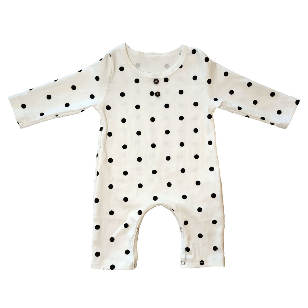 White Polkadot Bodysuit