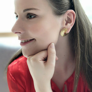 Coral Wrap Earrings - Gold Plated