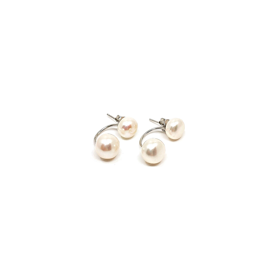 Pearl Earrings - White