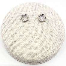 Poppy Studs Earrings - White Gold Plated
