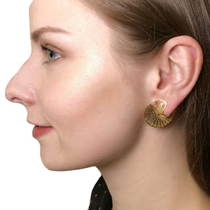 Coral Wrap Earrings - Gold Plated