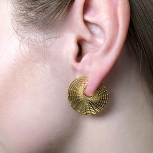 Coral Wrap Earrings - Gold Plated