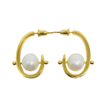 Stonetown Oval Earrings - Natural Pearl - LIMITED EDITION