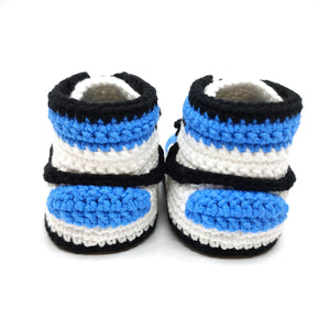 Crochet Baby Sneakers - AJ Blue