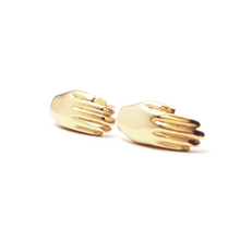 Antwerp Hand Studs Earrings - Gold Plated - Big Hands